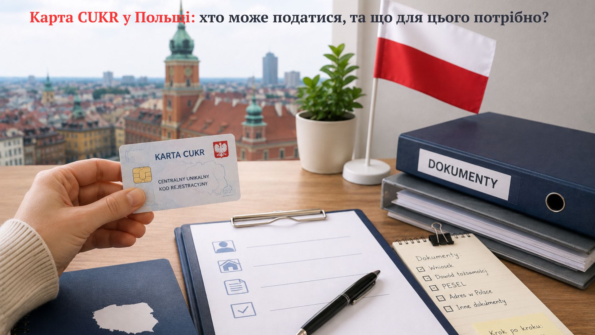 Карта CUKR у Польщі: хто може податися, та що для цього потрібно?